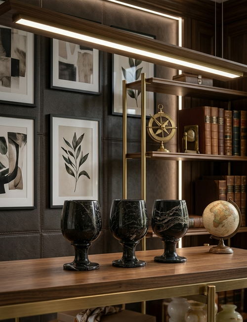 Asthetic Marble Vine Glasses (Qty 06) Viral Vault