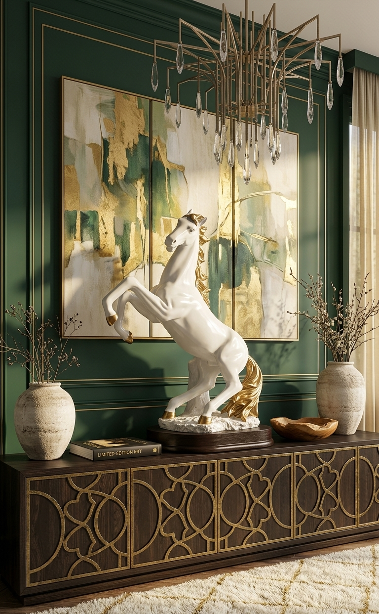 Rearing Horse Statue Viral Vault