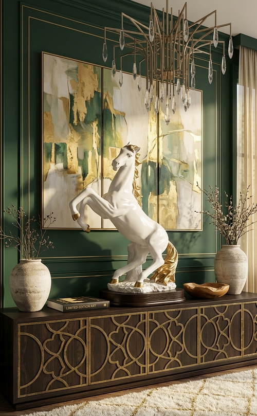 Rearing Horse Statue Viral Vault